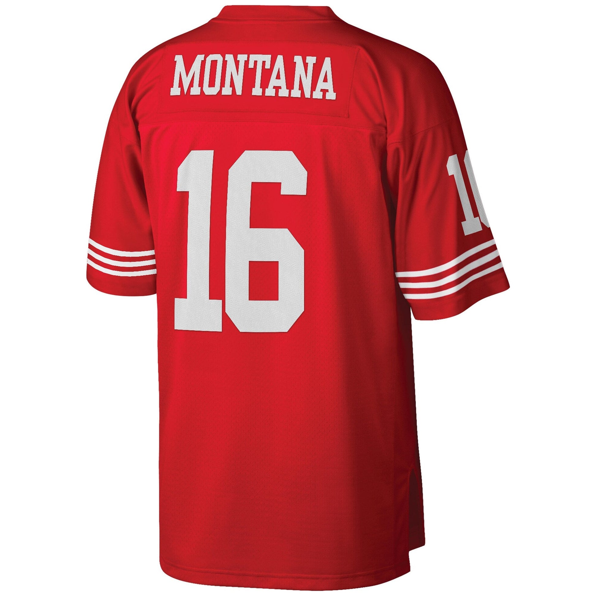 San Francisco 49ers Joe Montana Scarlet Big Tall NFL jersey front view