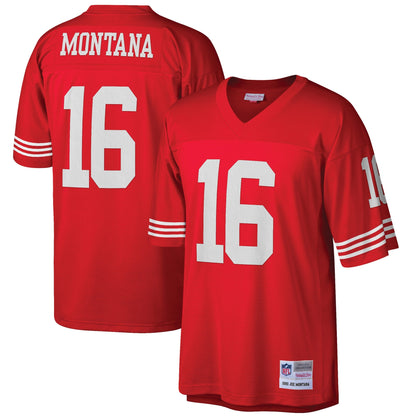 San Francisco 49ers Joe Montana Scarlet Big Tall NFL jersey front view