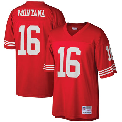 San Francisco 49ers Joe Montana Scarlet Big Tall NFL jersey front view