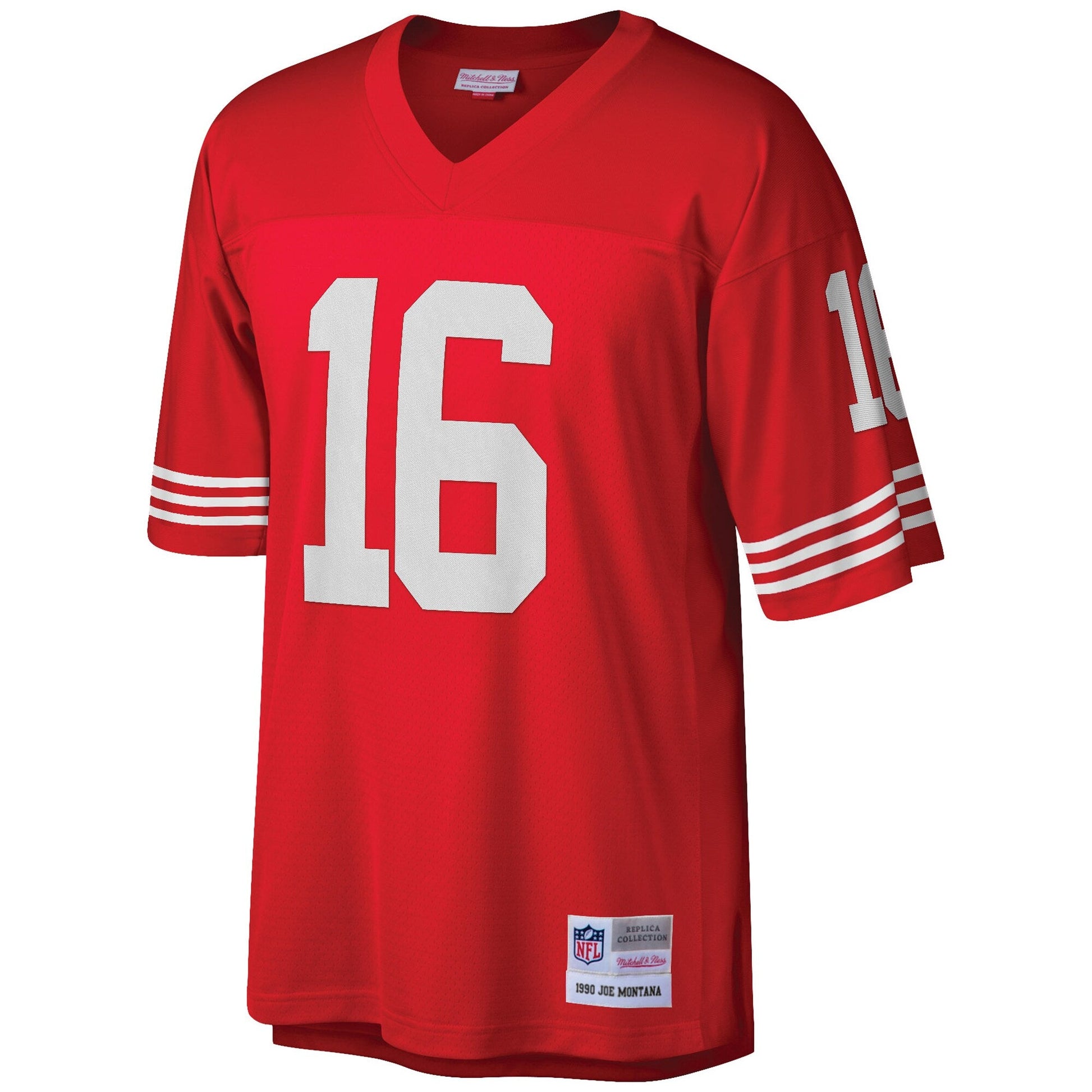 San Francisco 49ers Joe Montana Scarlet Big Tall NFL jersey front view