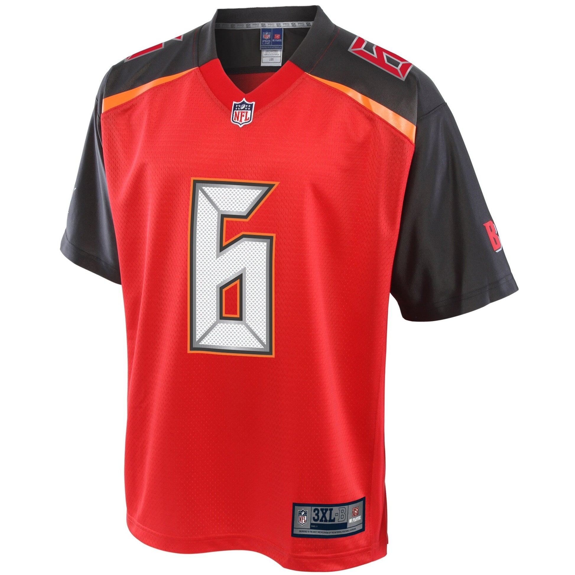 Tampa Bay Buccaneers Chad Kanoff Big Tall NFL jersey front view