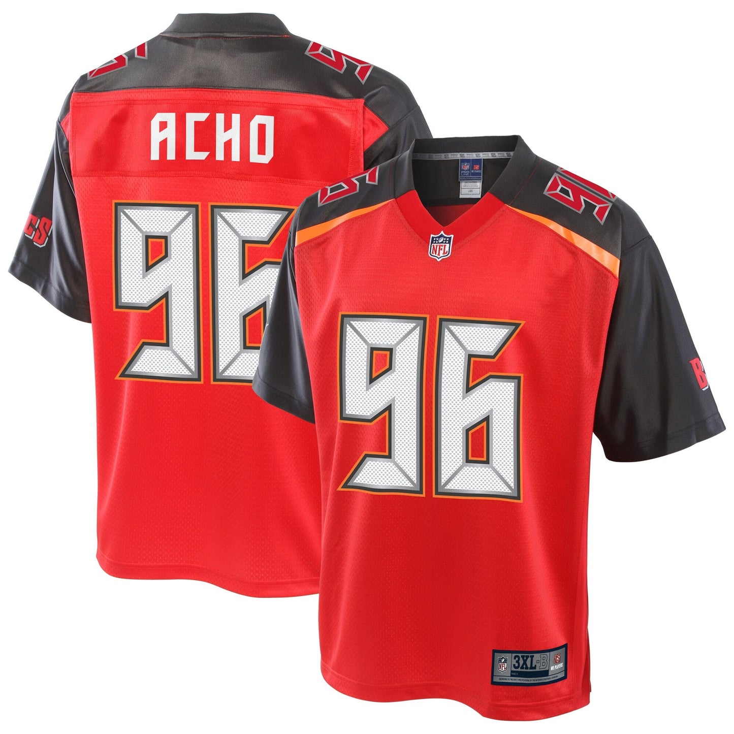 Tampa Bay Buccaneers Sam Acho Big Tall NFL jersey front view