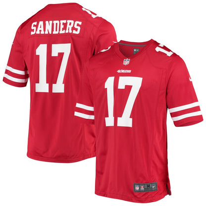 San Francisco 49ers Emmanuel Sanders Scarlet NFL jersey front view