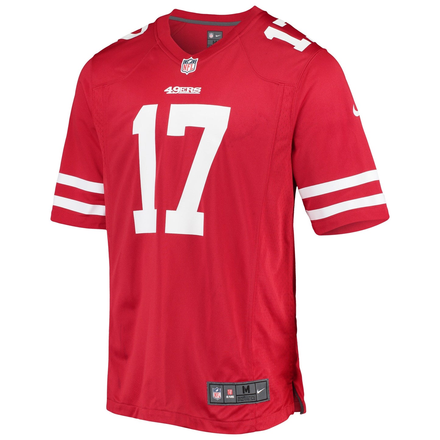 San Francisco 49ers Emmanuel Sanders Scarlet NFL jersey front view