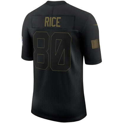 San Francisco 49ers Jerry Rice Salute To Service NFL jersey front view