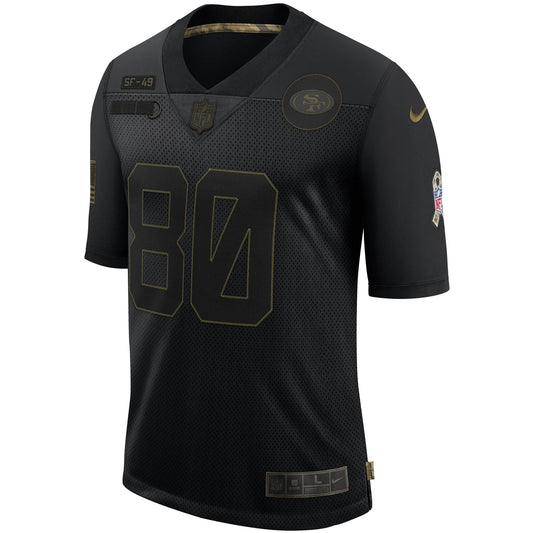 San Francisco 49ers Jerry Rice Salute To Service NFL jersey front view