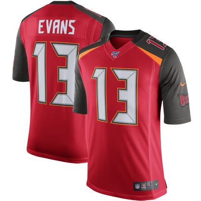 Tampa Bay Buccaneers Mike Evans 100 NFL jersey front view