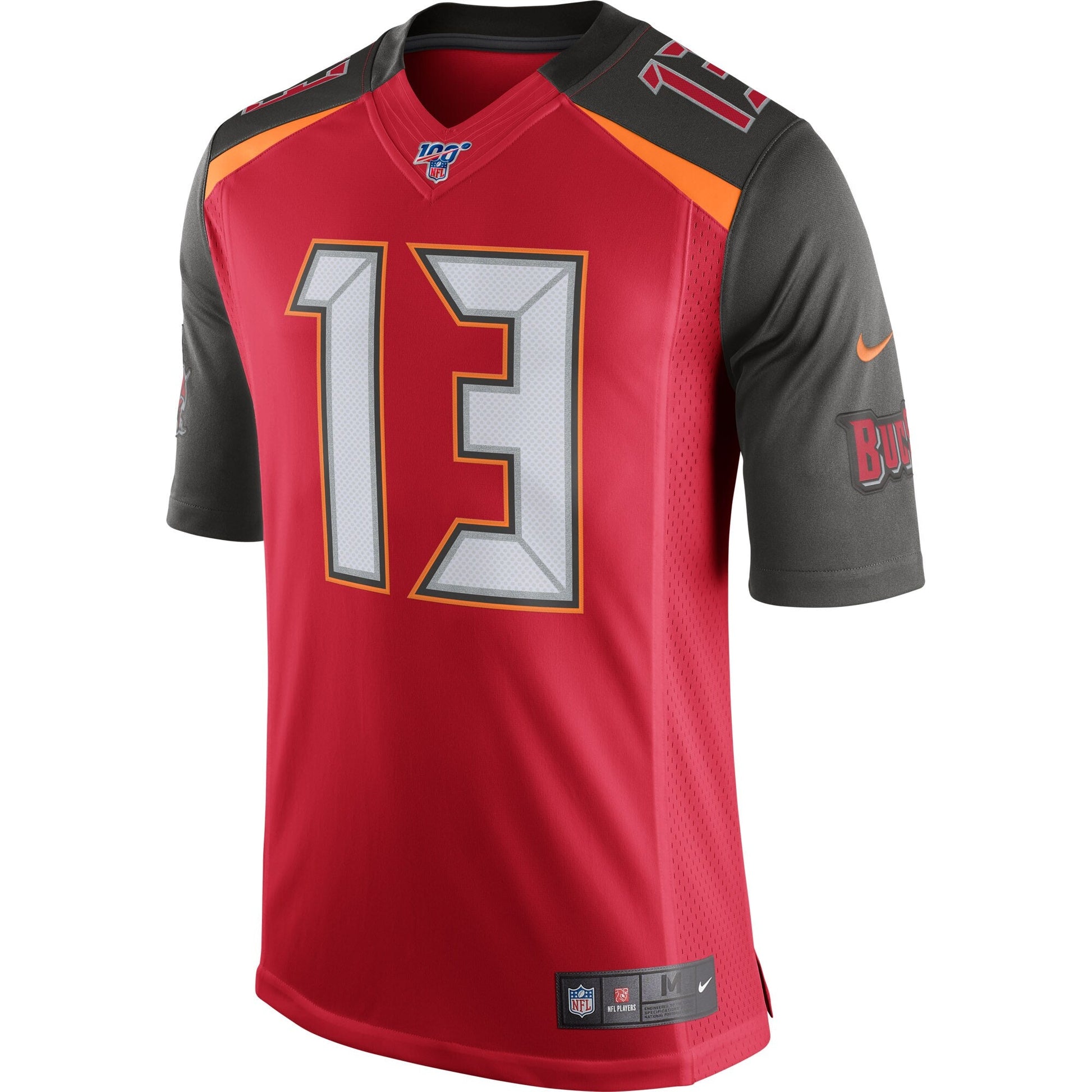 Tampa Bay Buccaneers Mike Evans 100 NFL jersey front view