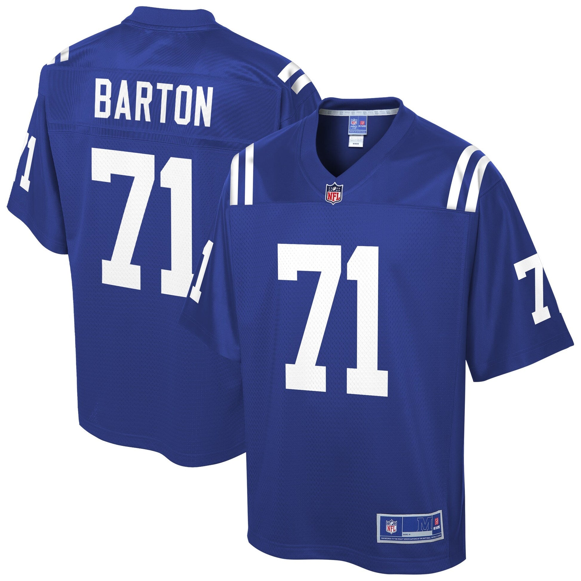 Indianapolis Colts Jackson Barton NFL jersey front view