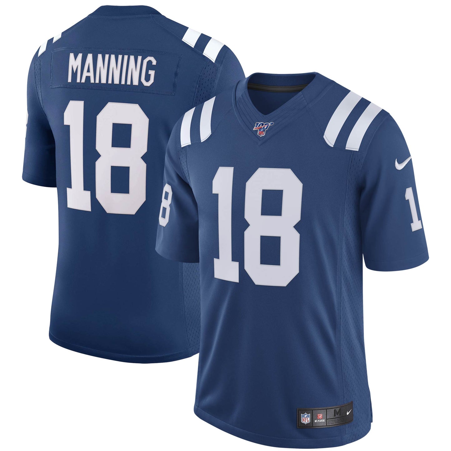 Indianapolis Colts Peyton Manning 100 NFL jersey front view