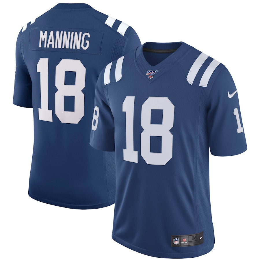Indianapolis Colts Peyton Manning 100 NFL jersey front view