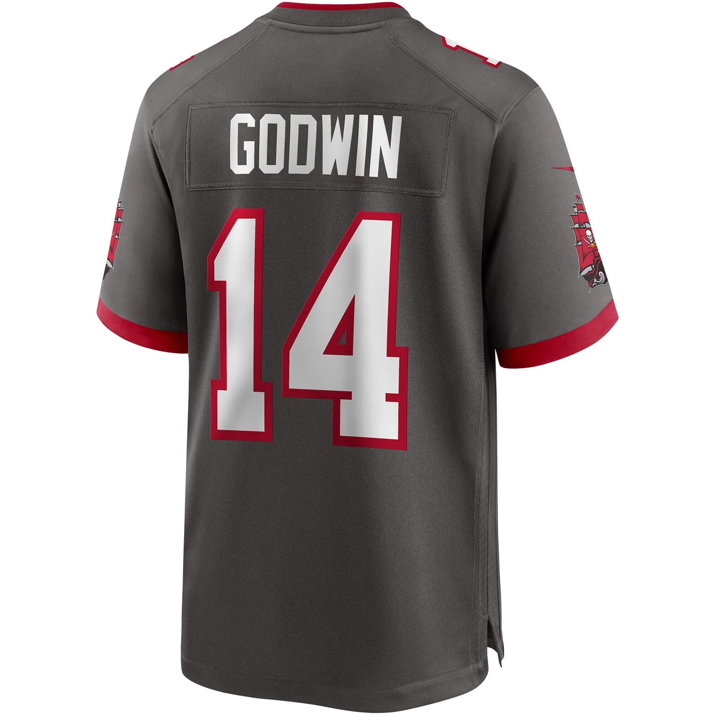 Tampa Bay Buccaneers Chris Godwin Pewter NFL jersey front view