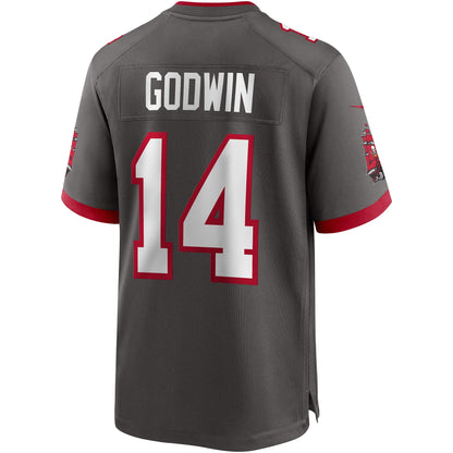 Tampa Bay Buccaneers Chris Godwin Pewter NFL jersey front view