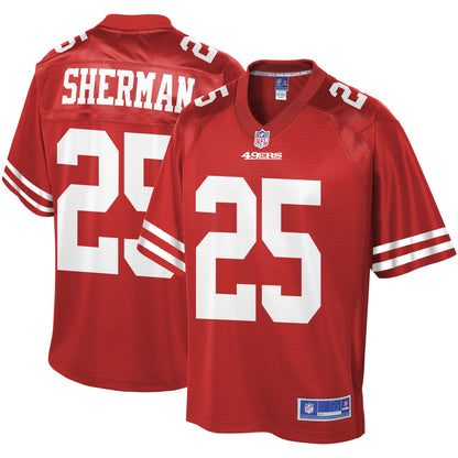 San Francisco 49ers Richard Sherman Scarlet NFL jersey front view