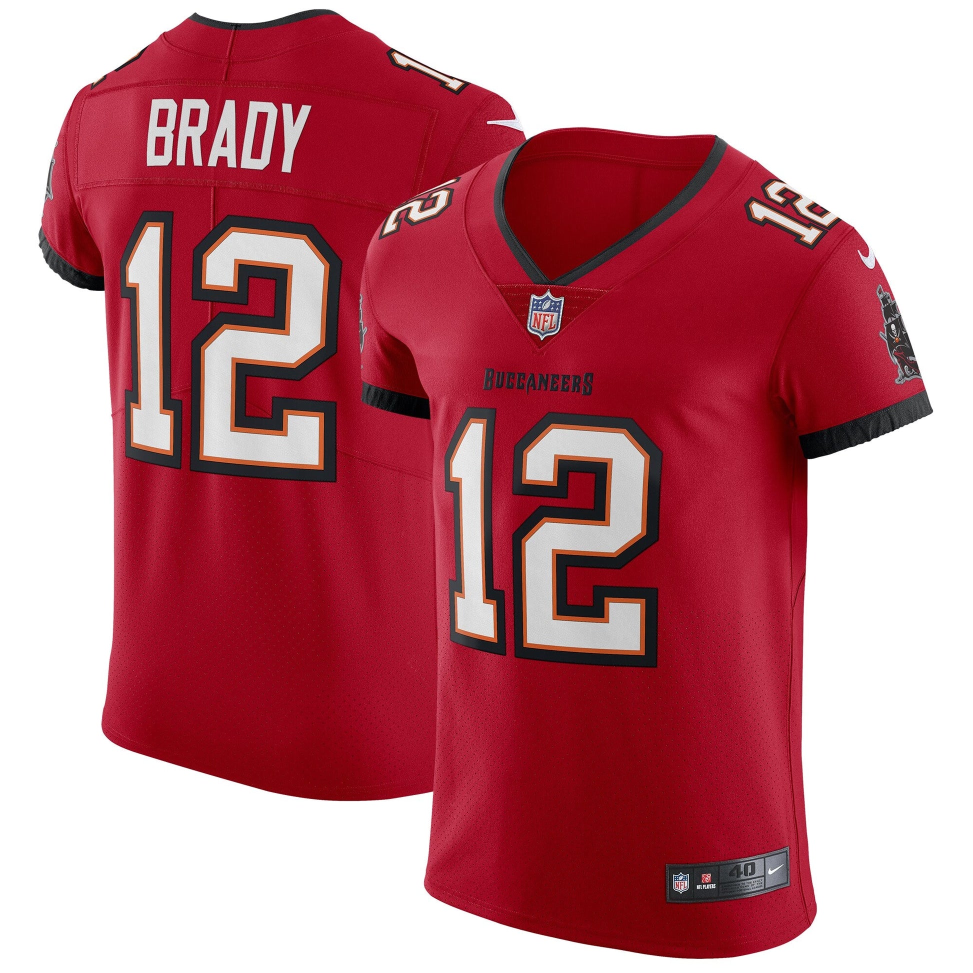 Tampa Bay Buccaneers Tom Brady NFL jersey front view