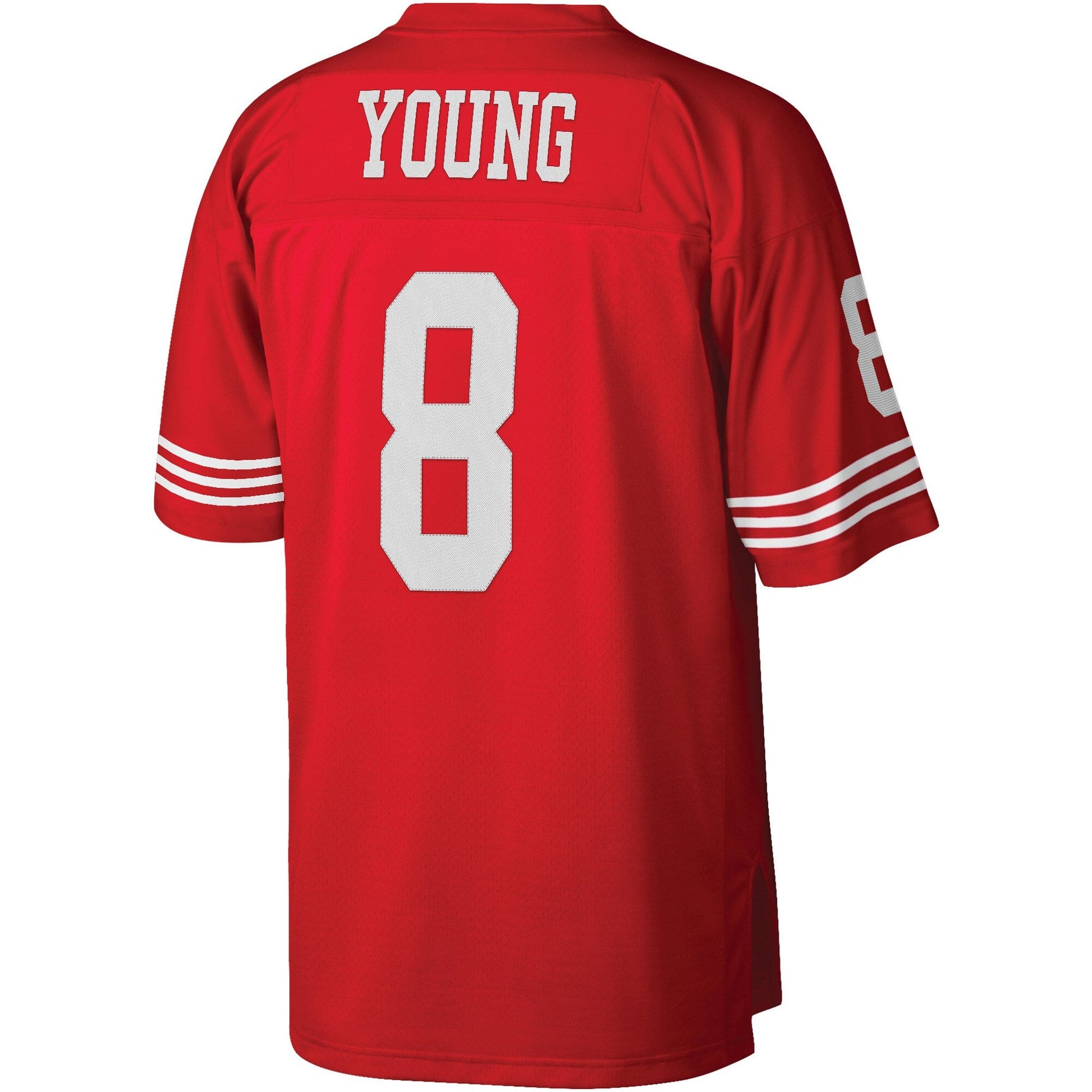 San Francisco 49ers Steve Young Scarlet Legacy NFL jersey front view