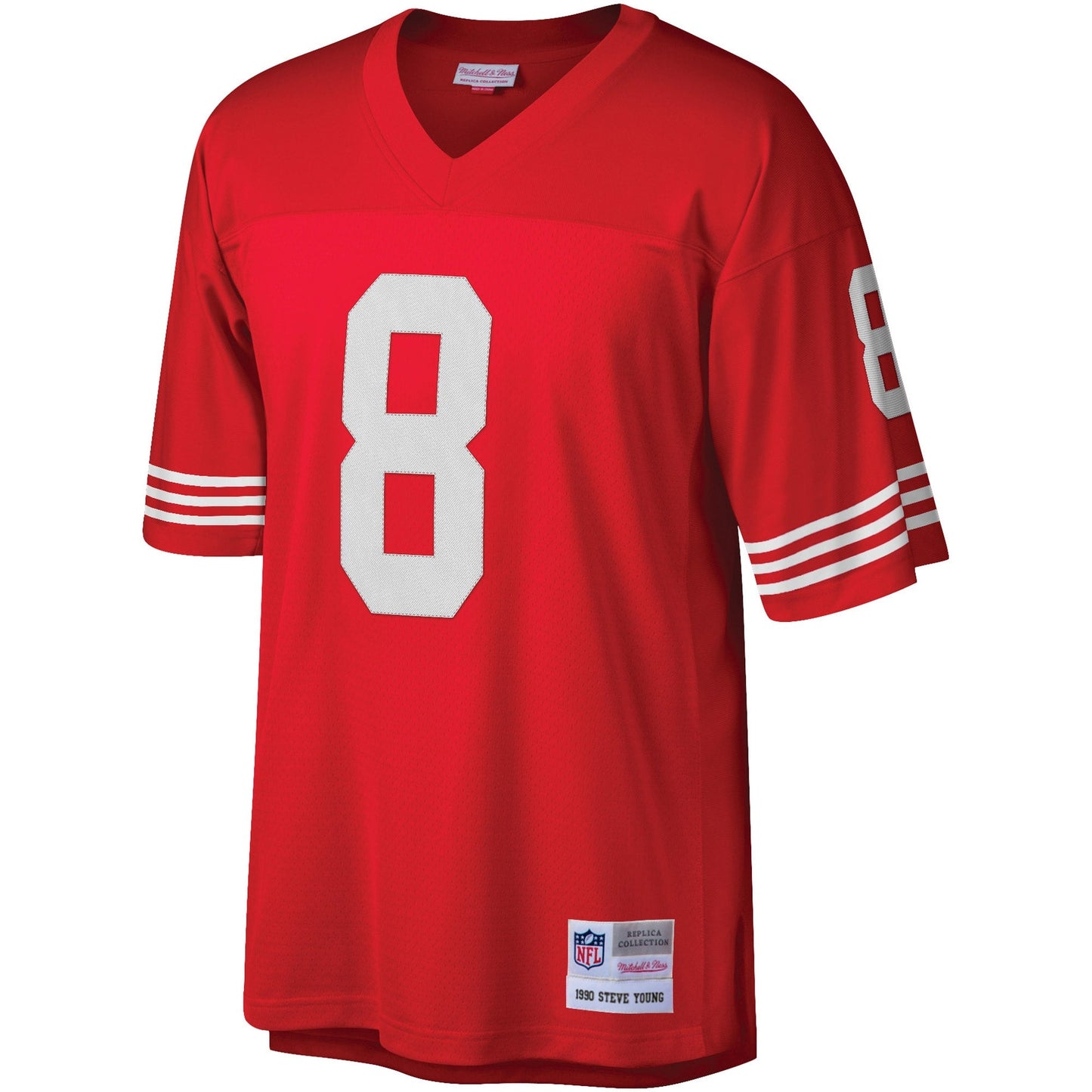San Francisco 49ers Steve Young Scarlet Legacy NFL jersey front view
