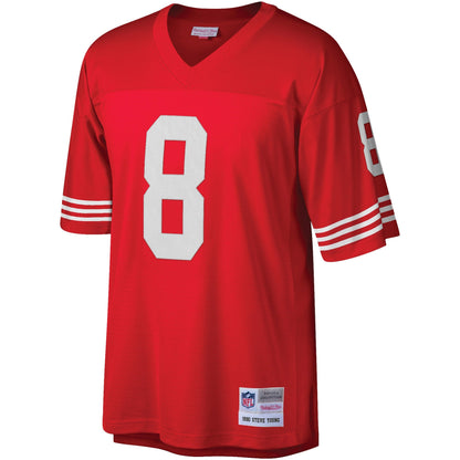 San Francisco 49ers Steve Young Scarlet Legacy NFL jersey front view