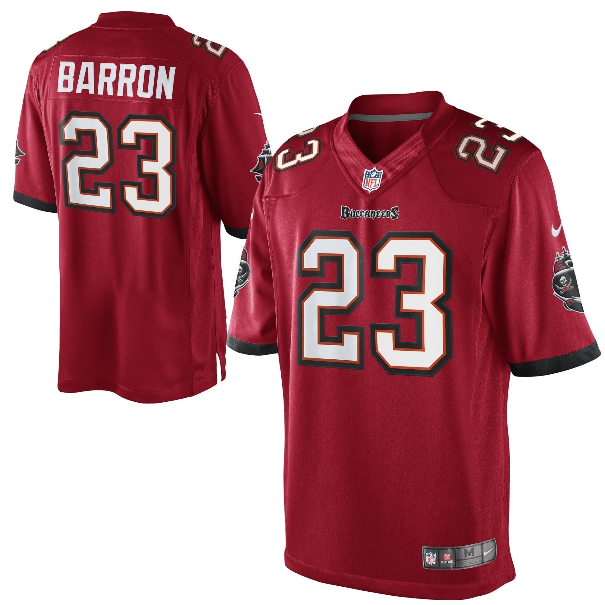 Tampa Bay Buccaneers Mark Barron Historic Logo NFL jersey front view