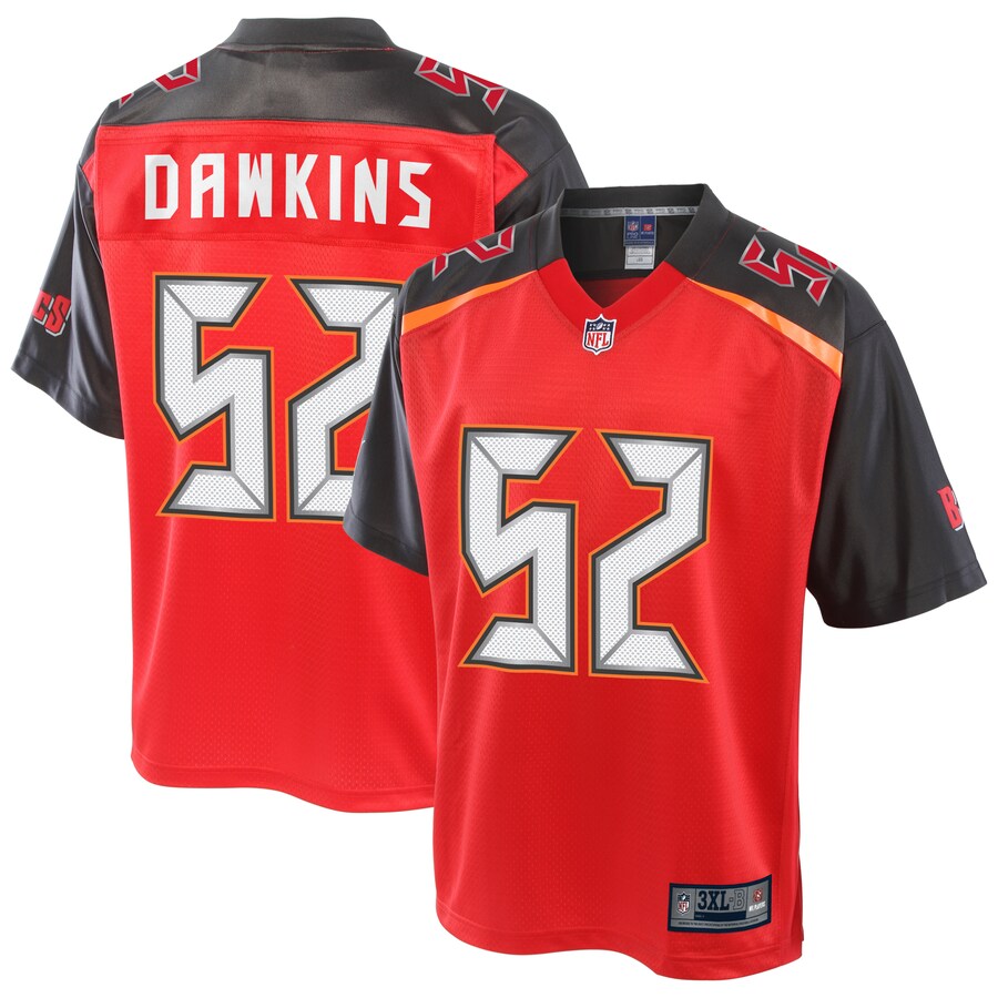 Tampa Bay Buccaneers Noah Dawkins Big Tall NFL jersey front view