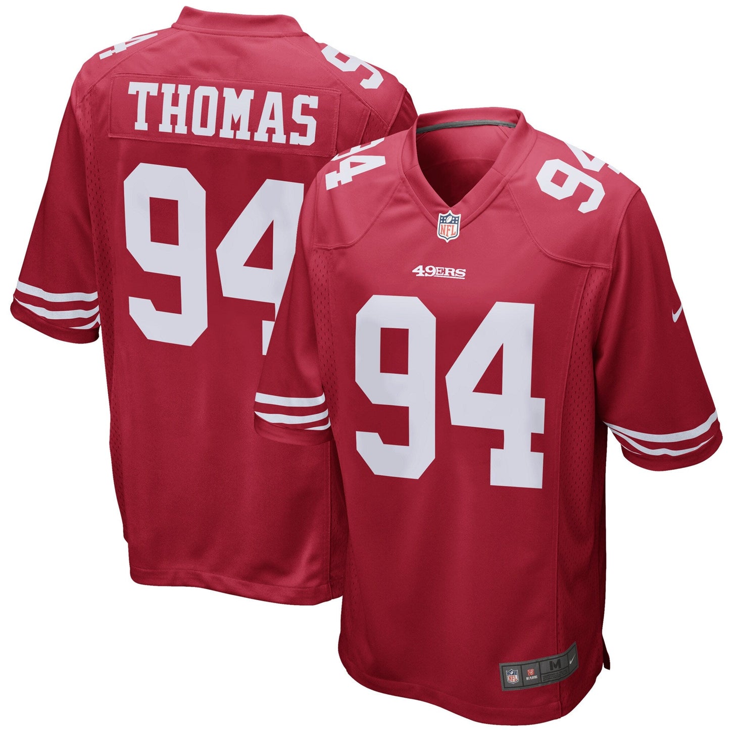 San Francisco 49ers Solomon Thomas Scarlet NFL jersey front view
