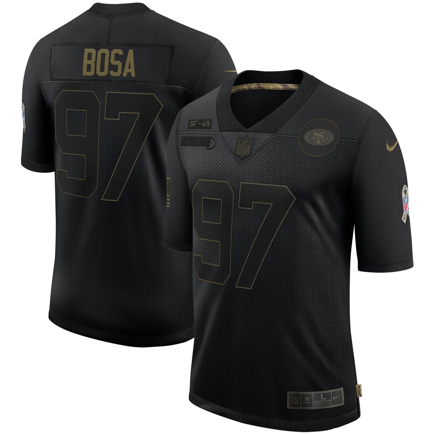 SF NB Black Salute To Service Limited Jersey rtj football 1909