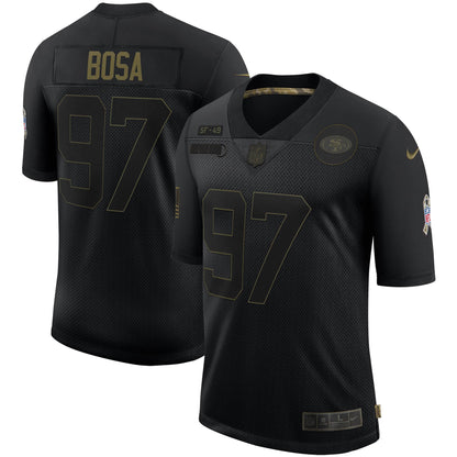SF NB Black Salute To Service Limited Jersey rtj football 1909