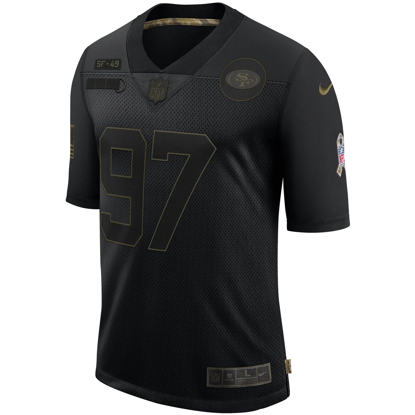 SF NB Black Salute To Service Limited Jersey rtj football 1909