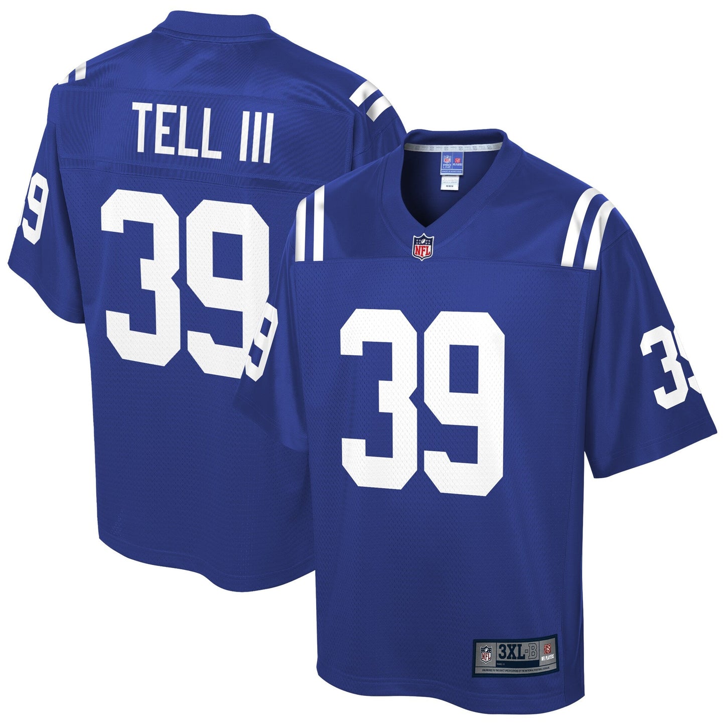 IND MT  Pro Line Royal Big Tall Team Jersey rtj football 1666