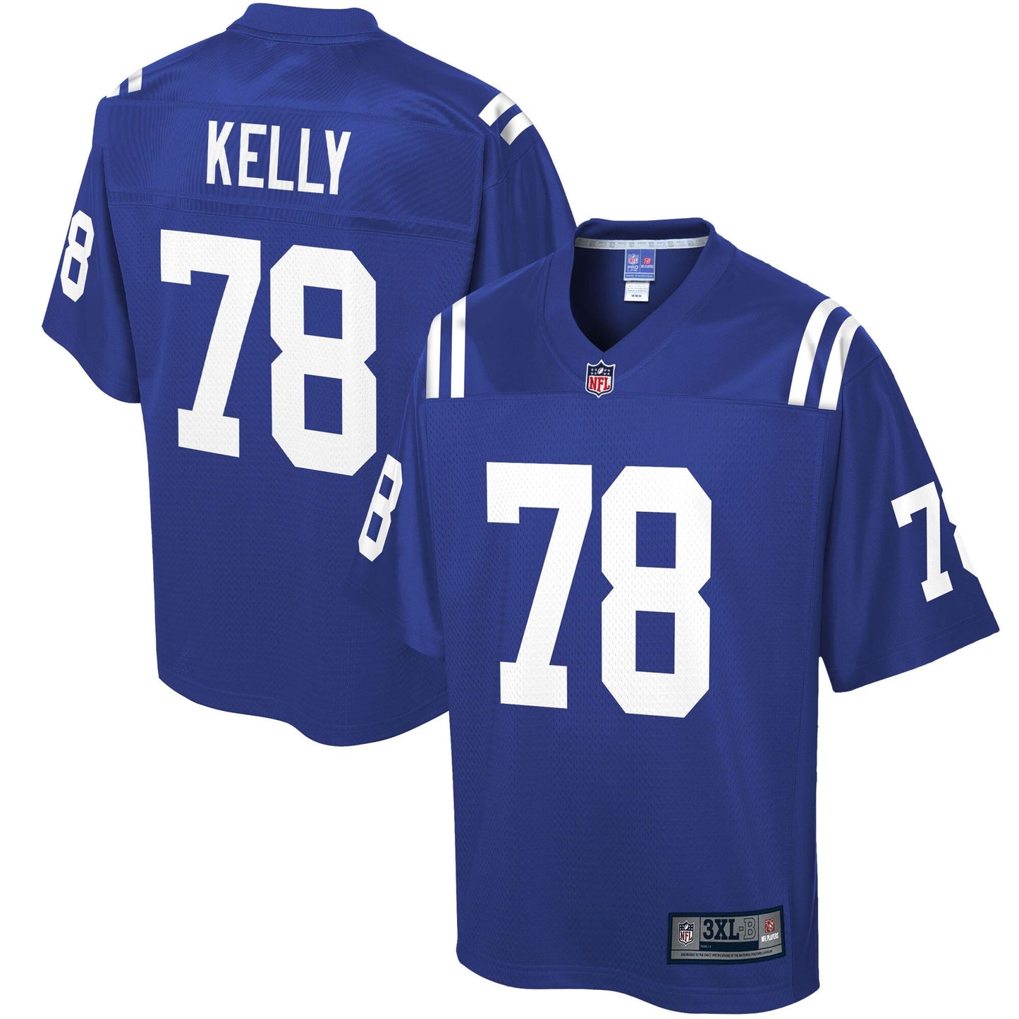 IND RR Kelly  Pro Line Royal Big Tall Jersey rtj football 1703