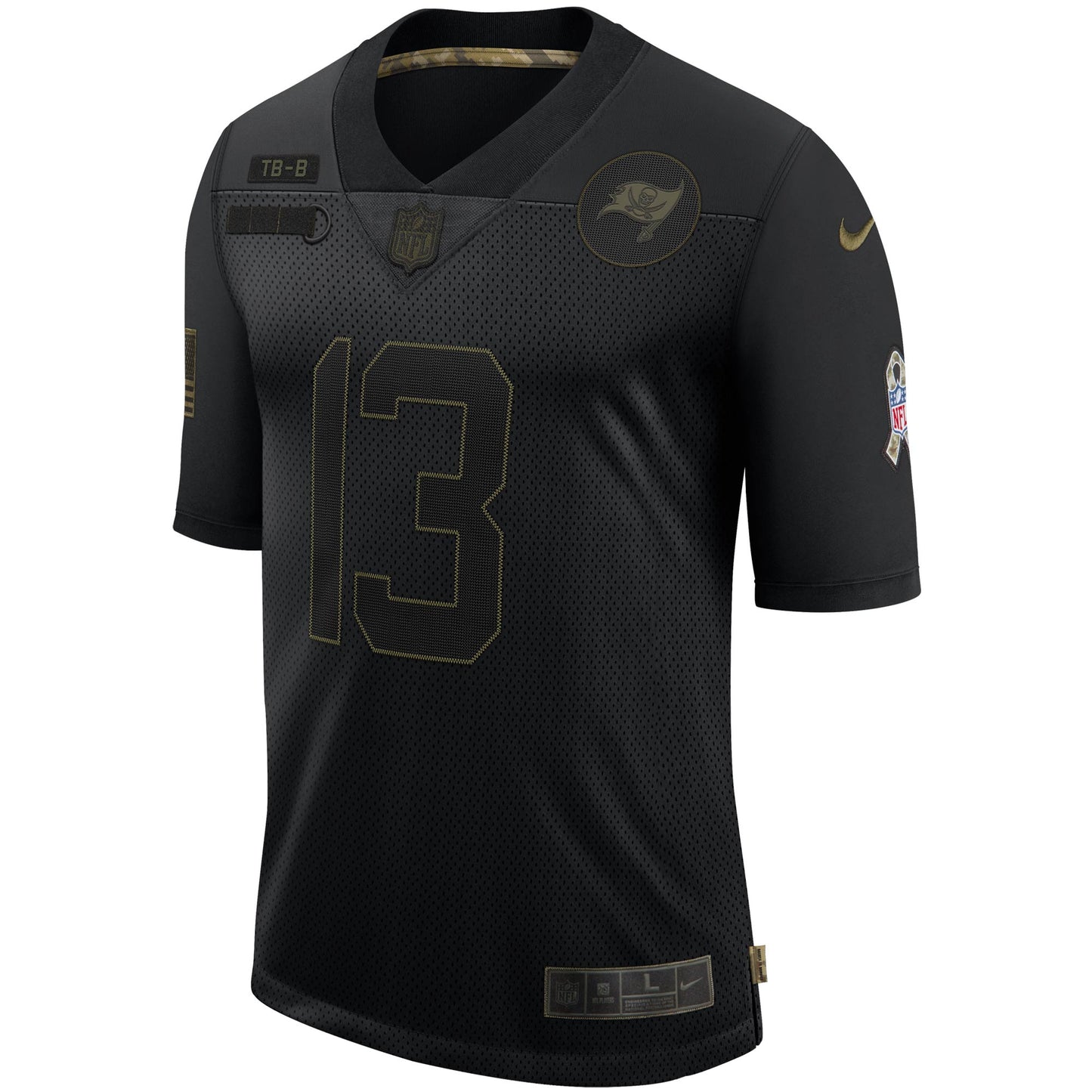 Tampa Bay Buccaneers Mike Evans Salute To Service NFL jersey front view