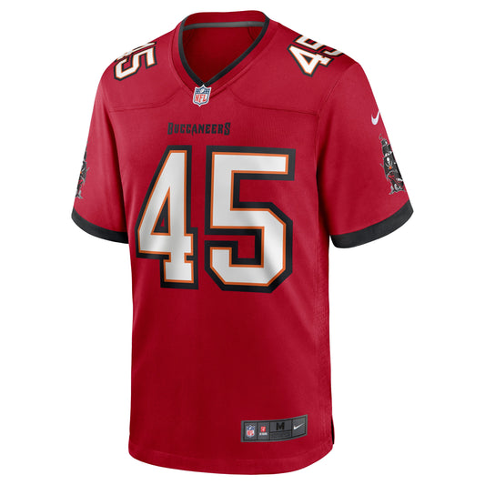 TB DD White Red Game Jersey rtj football 1792