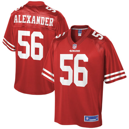 San Francisco 49ers Kwon Alexander Scarlet NFL jersey front view