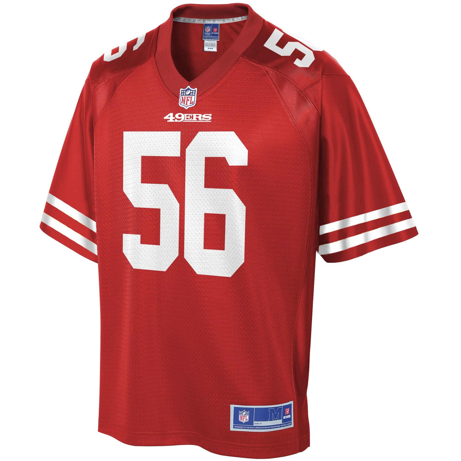 San Francisco 49ers Kwon Alexander Scarlet NFL jersey front view