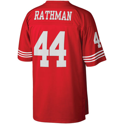 San Francisco 49ers Tom Rathman Scarlet Legacy NFL jersey front view