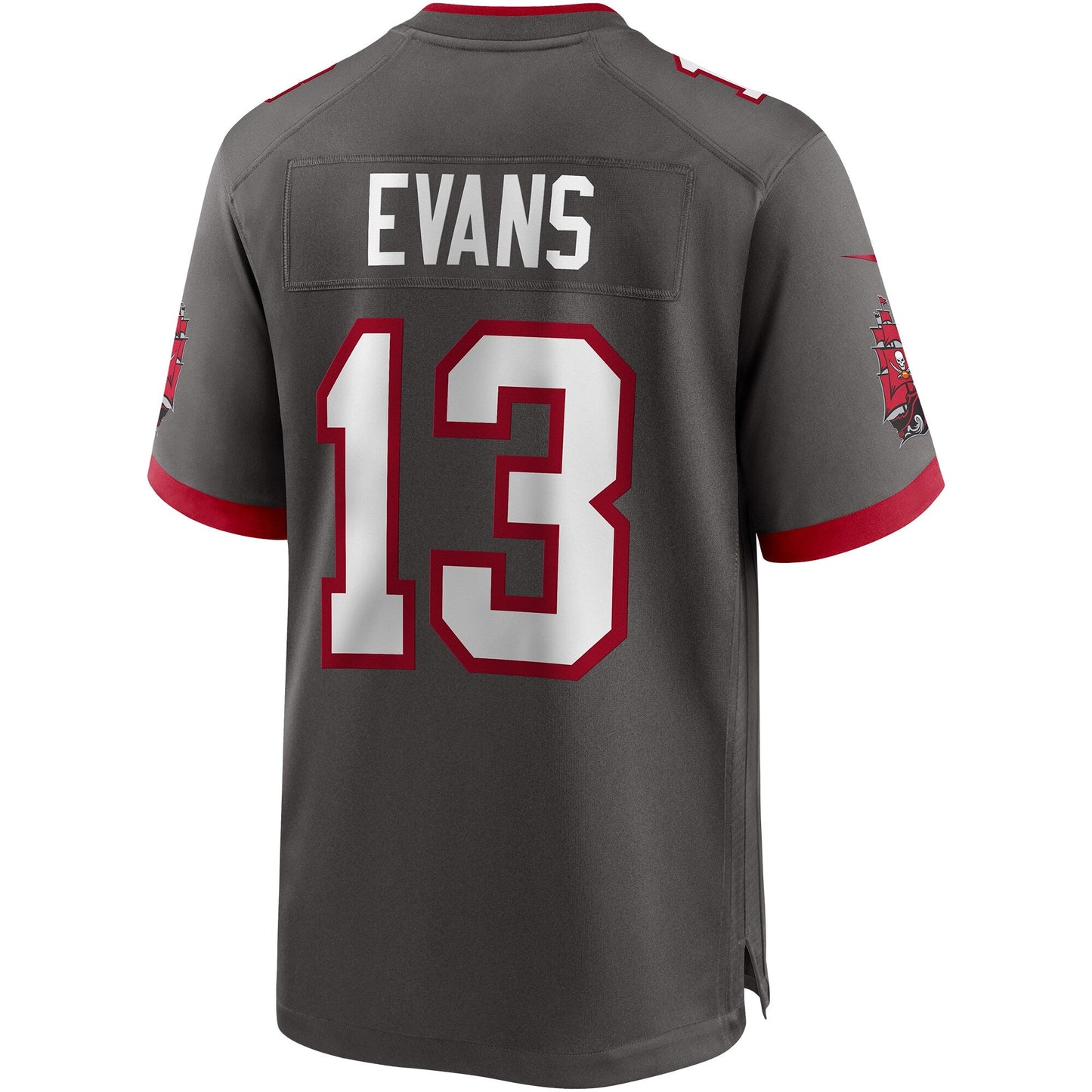 Tampa Bay Buccaneers Mike Evans Pewter NFL jersey front view