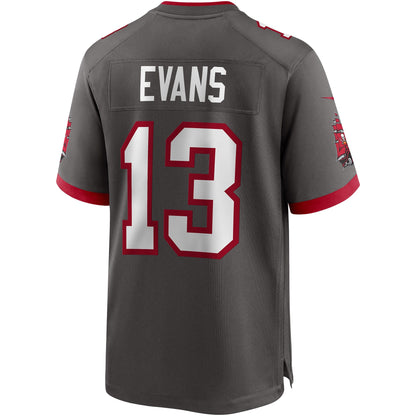 Tampa Bay Buccaneers Mike Evans Pewter NFL jersey front view