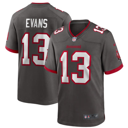 Tampa Bay Buccaneers Mike Evans Pewter NFL jersey front view