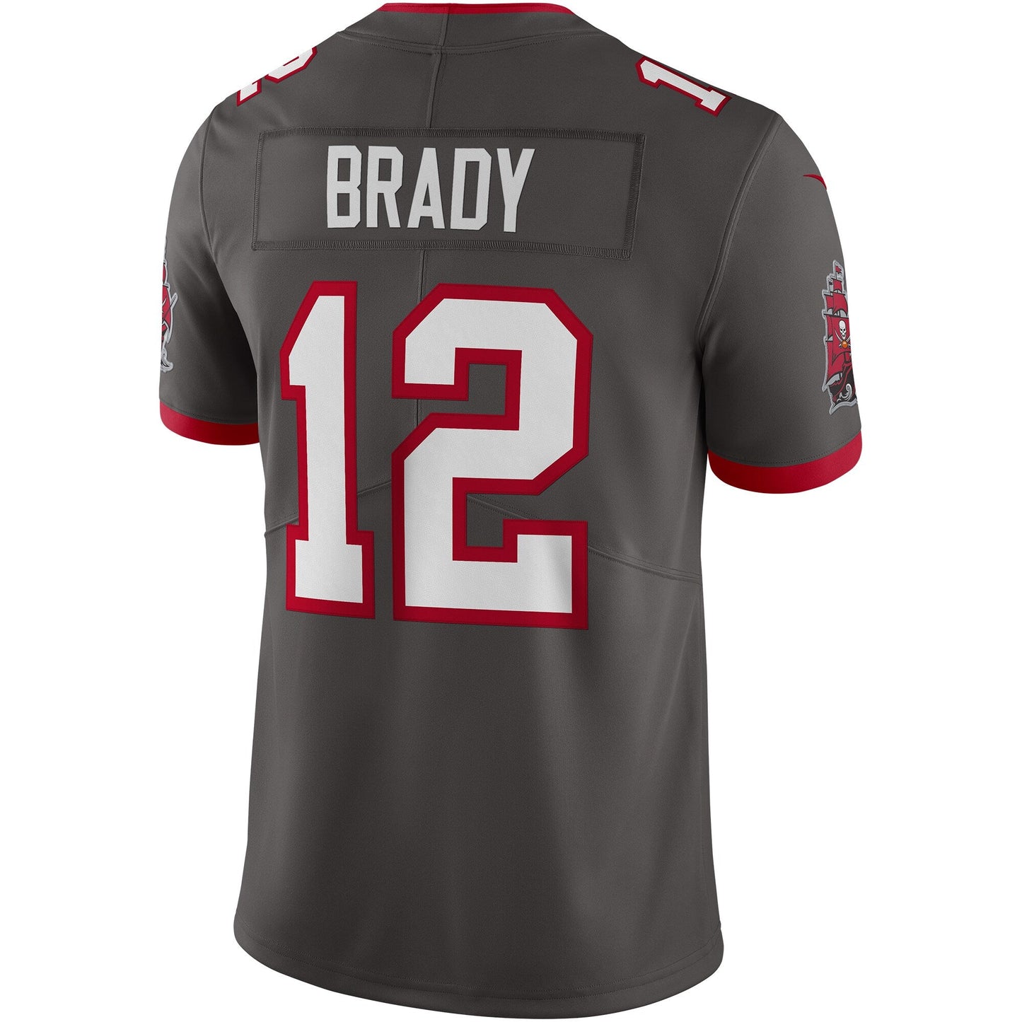 Tampa Bay Buccaneers Tom Brady Pewter NFL jersey front view
