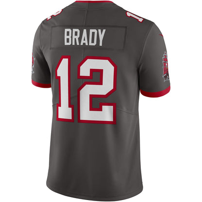 Tampa Bay Buccaneers Tom Brady Pewter NFL jersey front view