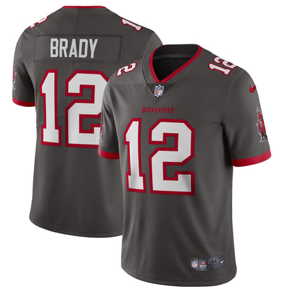 Tampa Bay Buccaneers Tom Brady Pewter NFL jersey front view