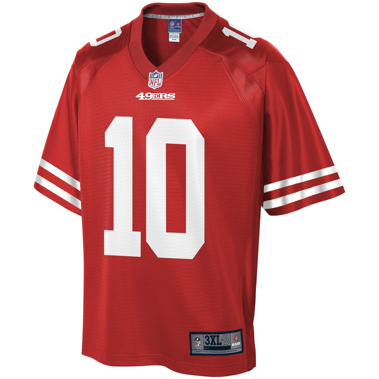 San Francisco 49ers Jimmy Garoppolo Scarlet NFL jersey front view