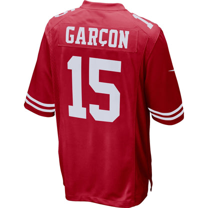 San Francisco 49ers Pierre Garcon Scarlet NFL jersey front view