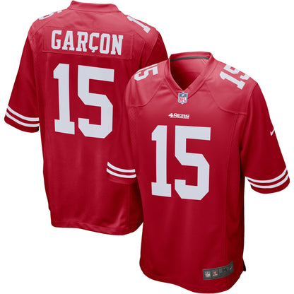 San Francisco 49ers Pierre Garcon Scarlet NFL jersey front view