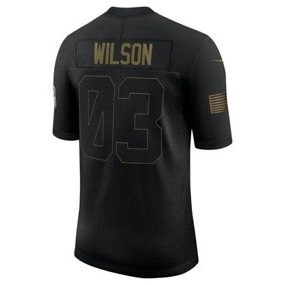 Seattle Seahawks Russell Wilson Salute To Service NFL jersey front view