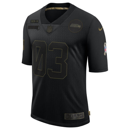 Seattle Seahawks Russell Wilson Salute To Service NFL jersey front view