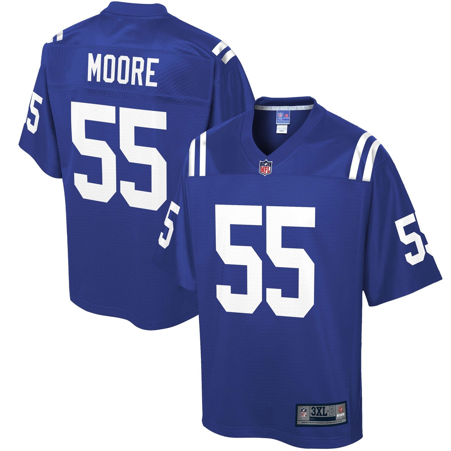 IND SM  Pro Line Royal Big Tall Jersey rtj football 1717