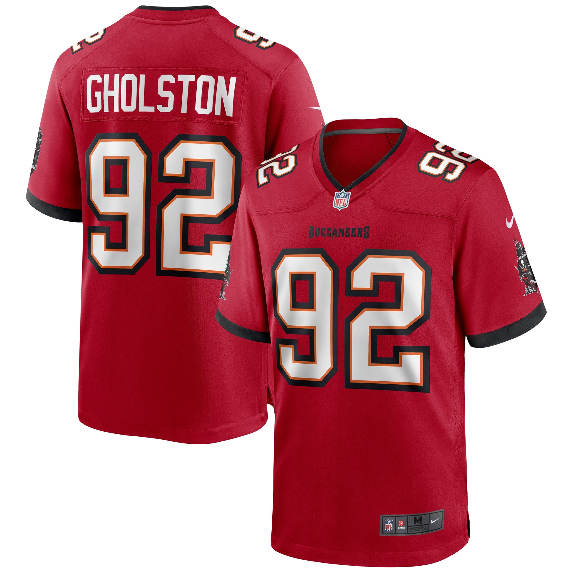 Tampa Bay Buccaneers William Gholston NFL jersey front view