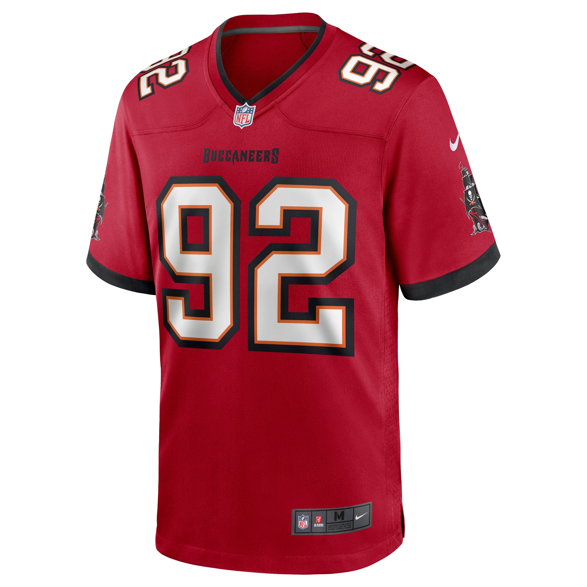 Tampa Bay Buccaneers William Gholston NFL jersey front view