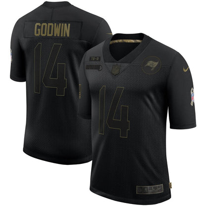 Tampa Bay Buccaneers Chris Godwin Salute To Service NFL jersey front view